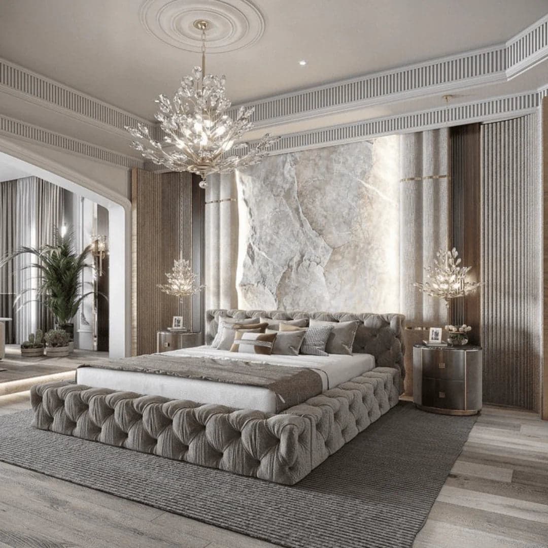 Luxe Designer Low Base Bed - ADBEDS #B17