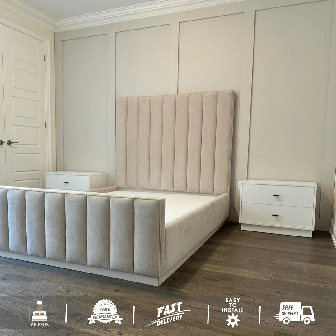 Elevate High Headboard Bed - ABBEDS #B43